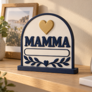 Targa regalo 3D personalizzata per la mamma
