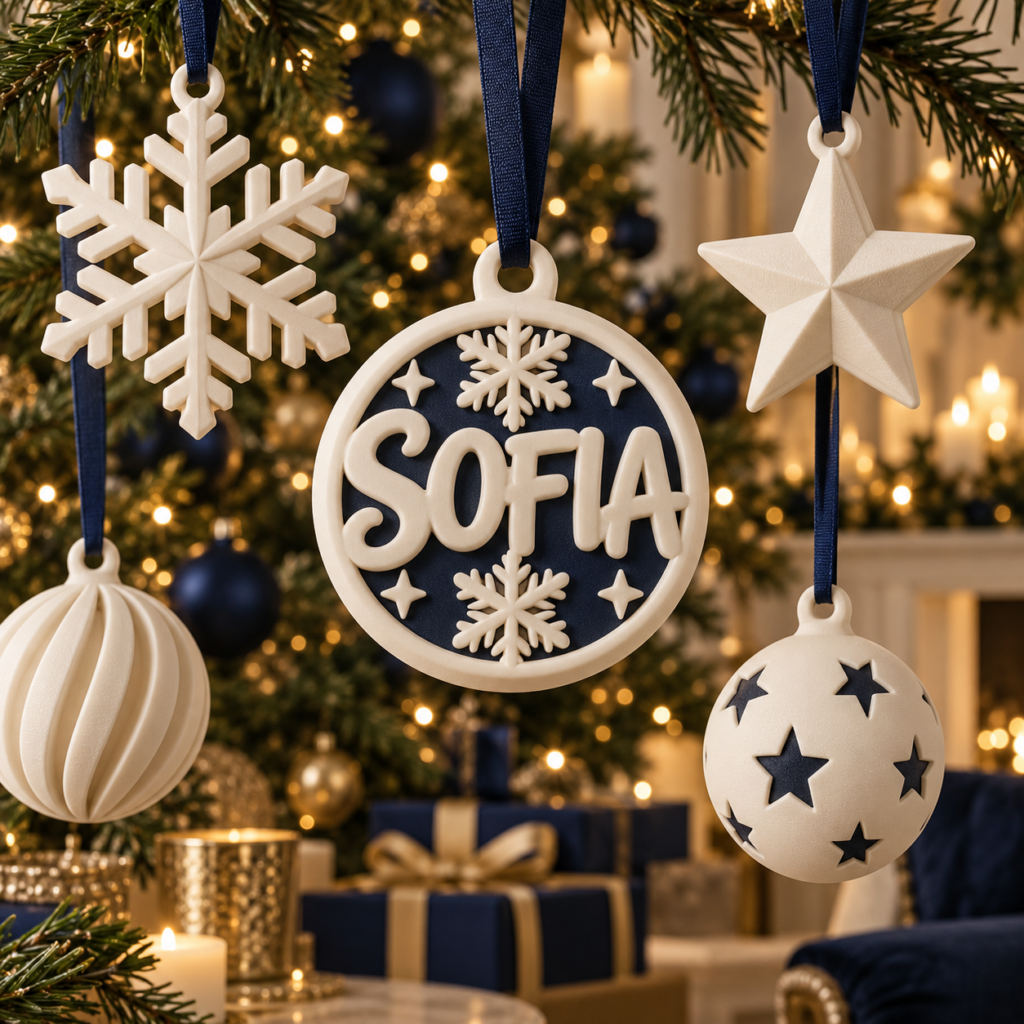 Decorazioni natalizie 3D personalizzate con nome Sofia