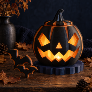 Lanterna zucca e decorazioni di Halloween stampate in 3D
