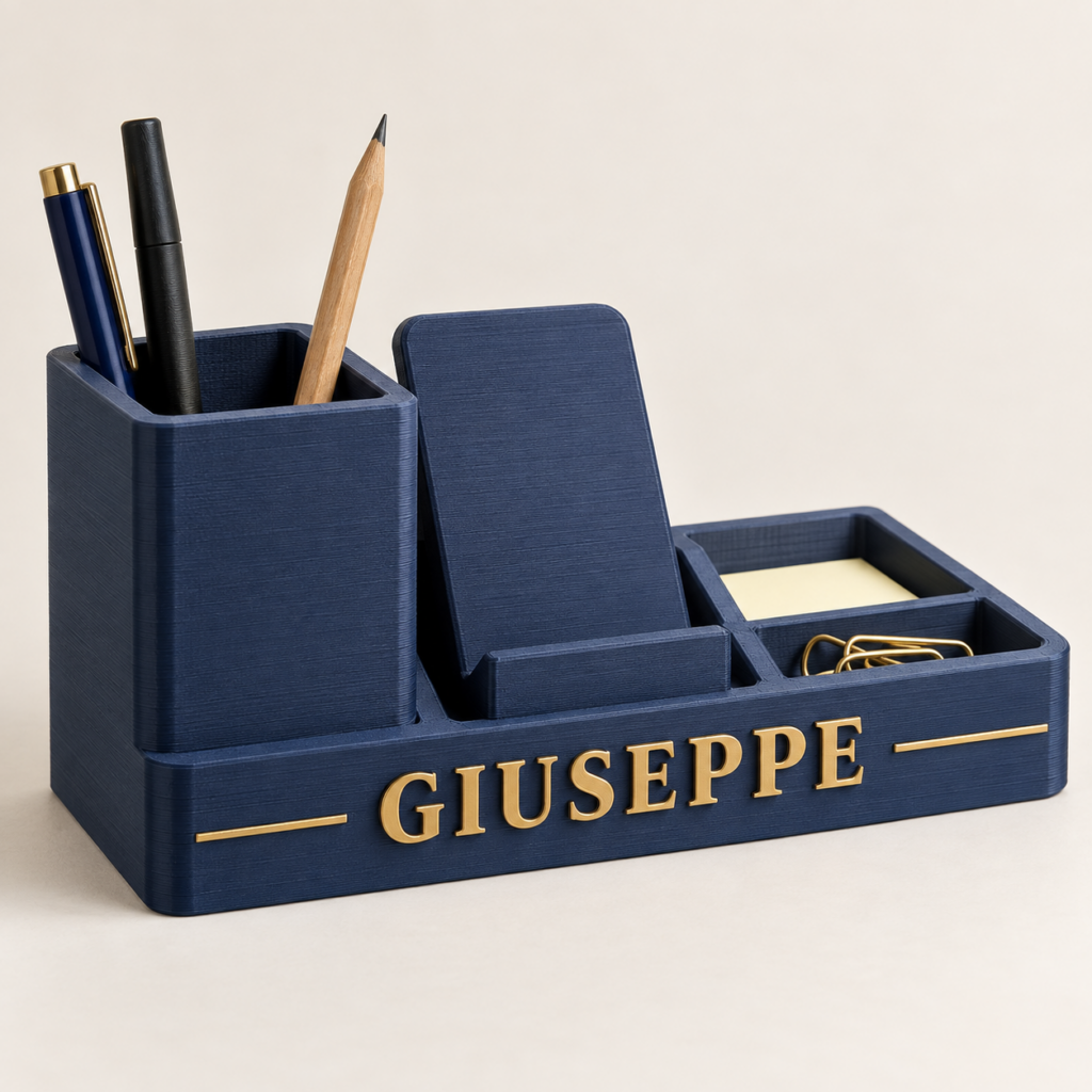Organizer da scrivania 3D personalizzato con nome Giuseppe